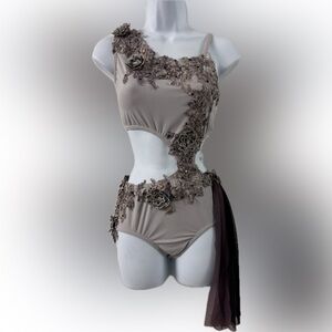 Custom made dance competition costume. For contemporary, jazz, lyrical. Size AS.